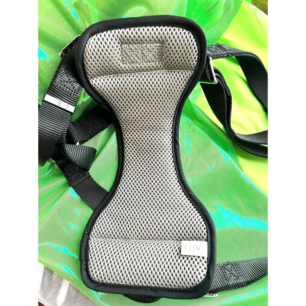 Easy Rider Black Gray Adjustable Dog Harness Size Large (26